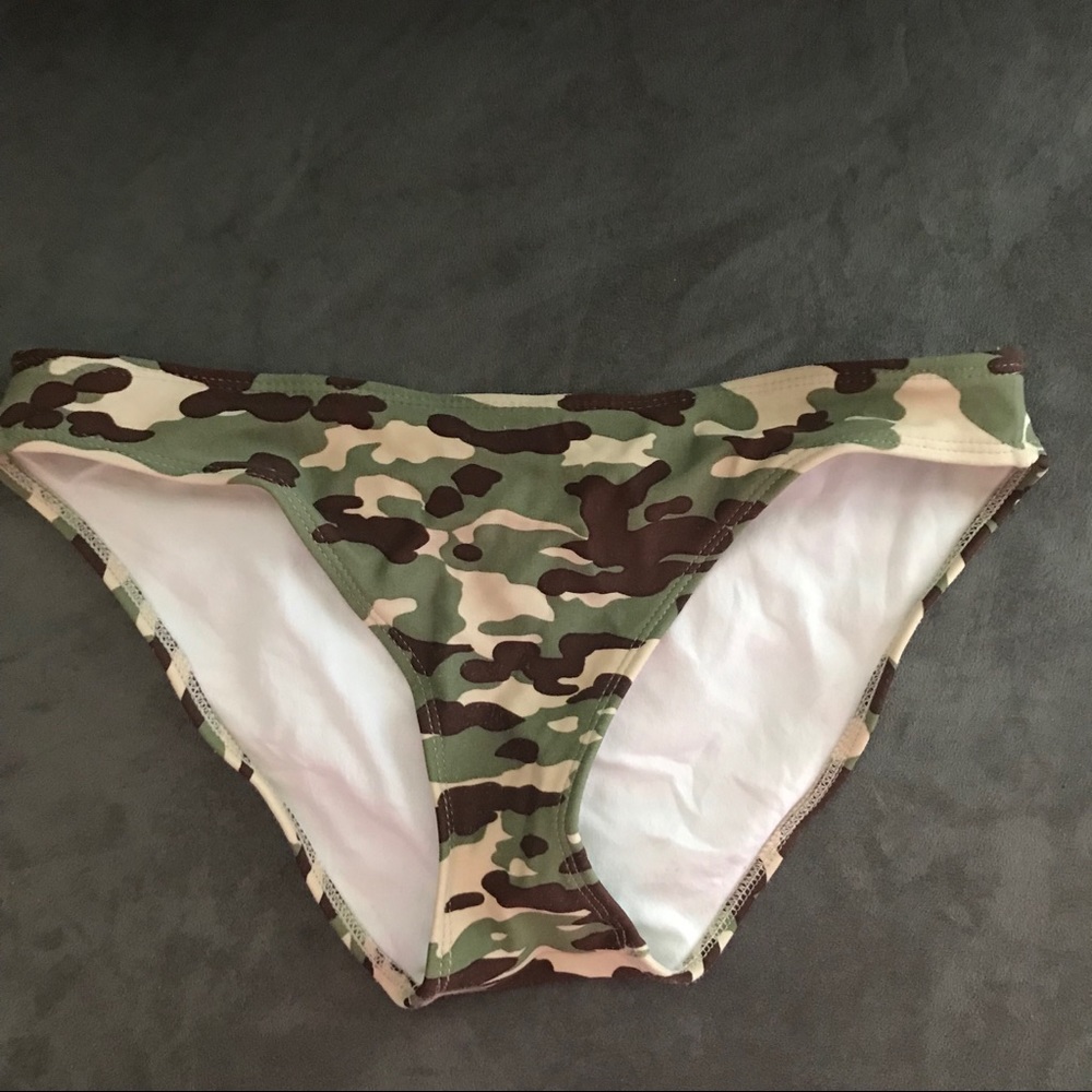 Target branded camo bikini bottom